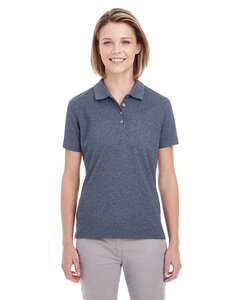 UltraClub UC100W Women's Heathered Pique Polo