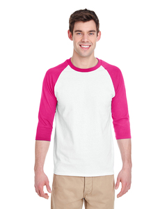 Gildan G570 Adult Heavy Cotton™ 3/4-Raglan Sleeve T-Shirt