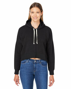 J America 8853JA Ladies' Triblend Cropped Hooded Sweatshirt