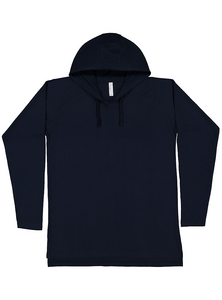 LAT 6917 Hooded Long Sleeve Shirt