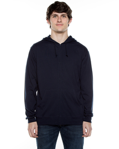 Beimar AZJ702 Unisex 4.5 oz. Jersey Long-Sleeve Full-Zip Hooded T-Shirt