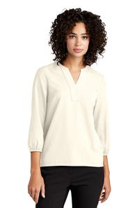 Mercer+Mettle MM2011 Women's Stretch Crepe 3/4-Sleeve Blouse