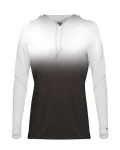 Badger Sport 4208 Ombre Hood Women's Tee