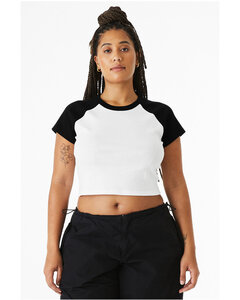 Bella + Canvas 1201 Ladies' Micro Ribbed Raglan Baby Tee