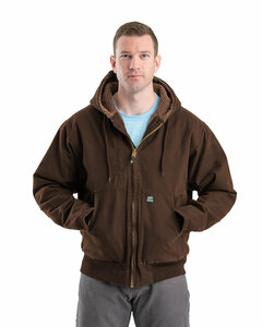 Berne HJ317 Men's Highland Flex180® Washed Duck Hooded Work Jacket