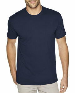 Next Level Men's Sueded Crewneck T-Shirt - Midnight Navy, 60% Combed Ringspun Cotton / 40% Polyester