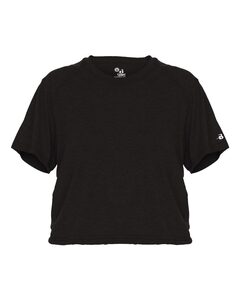 Badger Sport 4963 Tri Blend Women's Crop Tee