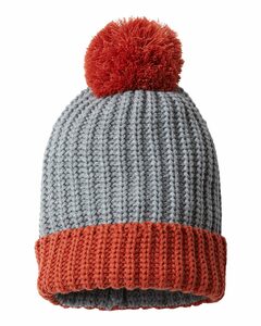 Richardson 143R Chunky Cable with Cuff & Pom Beanie