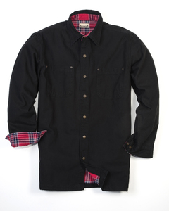 Backpacker BP7006 Men's Canvas Shirt Jacket with Flannel Lining