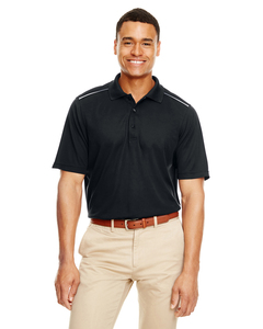 Core 365 88181R Men's Radiant Performance Piqué Polo with Reflective Piping
