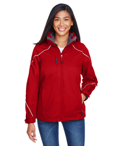 North End 78196 Ladies' Angle 3-in-1 Jacket with Bonded Fleece Liner