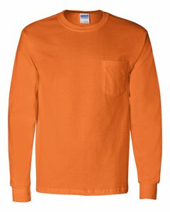 Gildan G241 Unisex Ultra Cotton® Long Sleeve Pocket T-Shirt