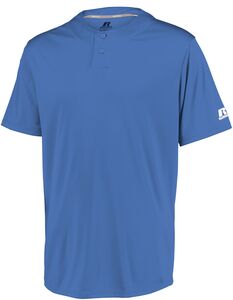 Russell Athletic 3R7X2M Performance Two-Button Solid Jersey