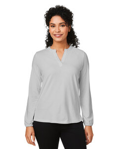 Devon & Jones DP122W Ladies' Raleigh Half-Placket Knit Top