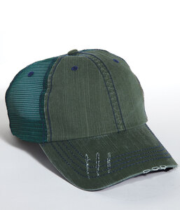 Mega Cap MC6990 Herringbone Trucker Cap