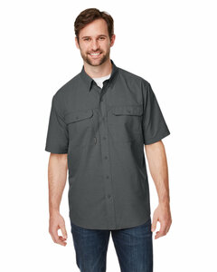 Dri Duck 4445DD Men's Crossroad Dobby Short-Sleeve Woven Shirt