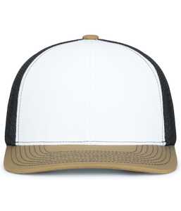 Pacific Headwear P151S Contrast Stitch Trucker PacFlex Snapback Cap