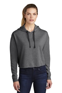 Sport-Tek LST298 Ladies PosiCharge ® Tri-Blend Wicking Fleece Crop Hooded Pullover