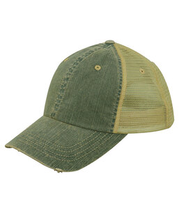 Mega Cap MC6864 Dirty Washed Trucker Cap