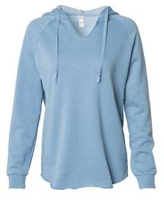 Independent Trading Co. PRM2500 Women’s Lightweight California Wave Wash Hooded Sweatshirt