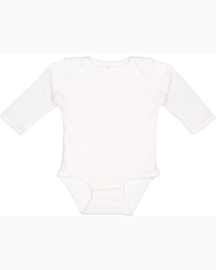 Rabbit Skins 4411 Infant Long Sleeve Baby Rib Bodysuit