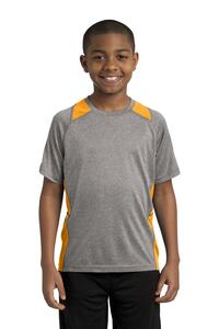 Sport-Tek YST361 Youth Heather Colorblock Contender ™ Tee