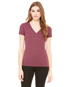 Bella + Canvas 8435 Ladies' Triblend Short-Sleeve Deep V-Neck T-Shirt