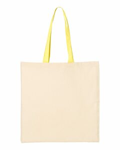 Q-Tees QTB6000 Economical Tote with Contrast-Color Handles