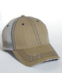 Mega Cap MC6990 Herringbone Trucker Cap