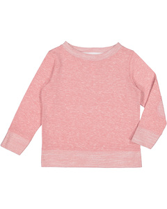 Rabbit Skins RS3379 Toddler Harborside Melange French Terry Crewneck with Elbow Patches