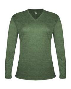 Badger Sport 4964 Tri Blend L/S Women's Tee