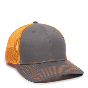 Outdoor Cap OC771 Structured Trucker With Solid Mesh Back Hat