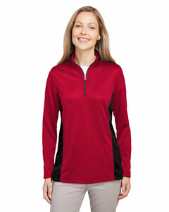 Harriton M786W Ladies' Flash Snag Protection Plus IL Colorblock Quarter-Zip