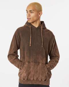 Dyenomite 854MW Premium Fleece Mineral Wash Hooded Sweatshirt