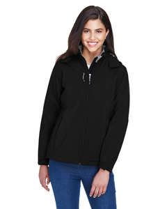 North End 78080 Ladies' Glacier Insulated Three-Layer Fleece Bonded Soft Shell Jacket with Detachable Hood