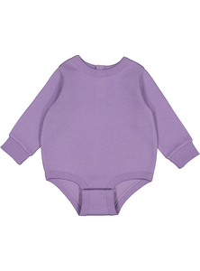 Rabbit Skins 3421 Infant Lng Slv Fleece Bodysuit