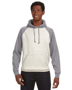 J America JA8885 Adult Vintage Heather Pullover Hood