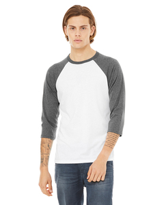 Bella + Canvas 3200 Unisex 3/4-Sleeve Baseball T-Shirt