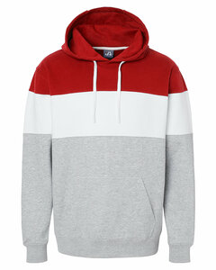 J America 8644 Men's Varsity Pullover Hooded Sweatshirt