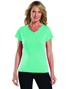LAT 3507 Ladies' V-Neck Fine Jersey T-Shirt