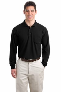 Port Authority K500LSP Long Sleeve Silk Touch™ Polo with Pocket