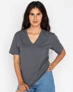 Los Angeles Apparel 24056 USA-Made Fine Jersey V-Neck T-Shirt