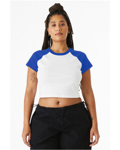Bella + Canvas 1201 Ladies' Micro Ribbed Raglan Baby Tee