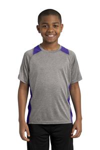 Sport-Tek YST361 Youth Heather Colorblock Contender ™ Tee