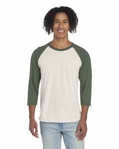 Jerzees 560RR Unisex Premium Blend Ring-Spun 3/4 Sleeve Raglan T-Shirt
