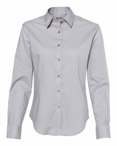 Van Heusen 13V5053 Women's Cotton/Poly Solid Point Collar Shirt