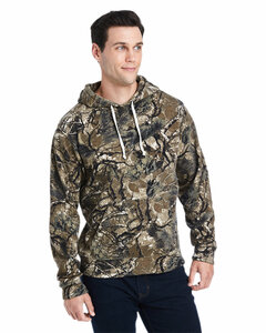 J America JA8871 Adult Triblend Pullover Fleece Hooded Sweatshirt
