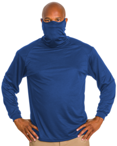 Badger Sport 1926 2 B1 Youth L/S Performance Tee With Mask