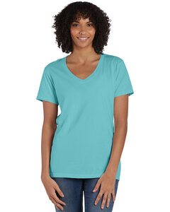 ComfortWash by Hanes GDH125 Ladies' V-Neck T-Shirt