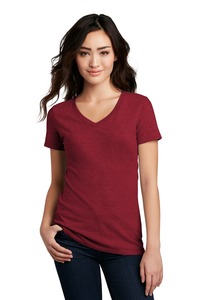 District DM1190L Women's Perfect Blend ® CVC V-Neck Tee